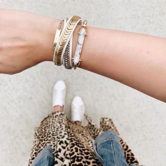 Stella & Dot Gilded Double Wrap Bracelet - Picture 4 of 7